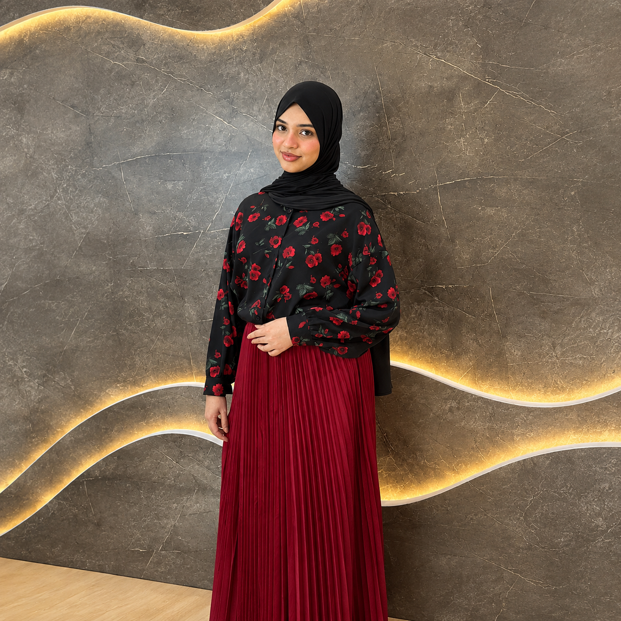 FLORAL SILK SHIRT 423